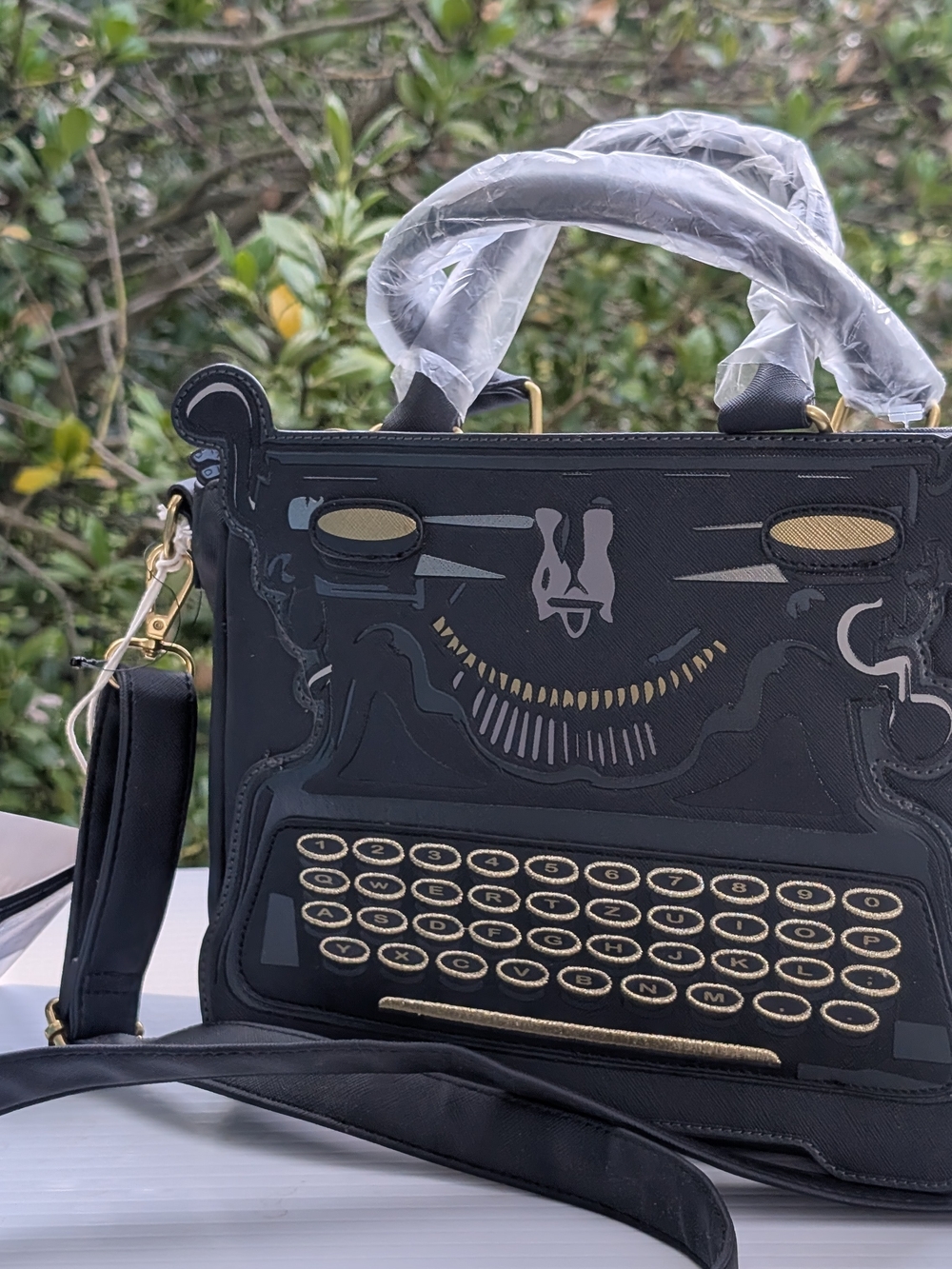 *NWT* Loungefly "Wednesday" Black Typewriter Handbag - Picture 2 of 16